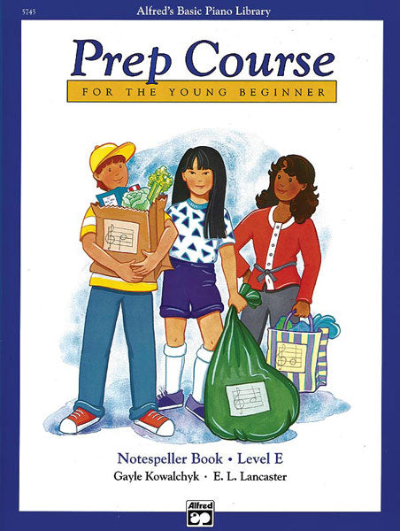 Alfred's Basic Piano Prep Course - Notespeller Book E