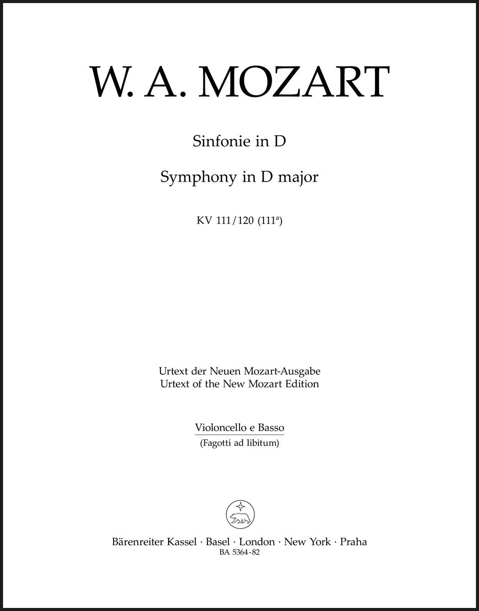Mozart: Symphony in D Major, K. 111 & 120 (111a)