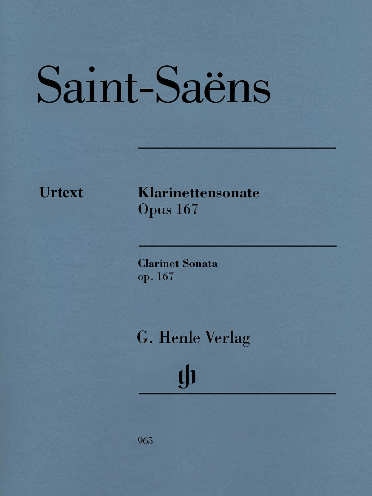 Saint-Saëns: Clarinet Sonata, Op. 167