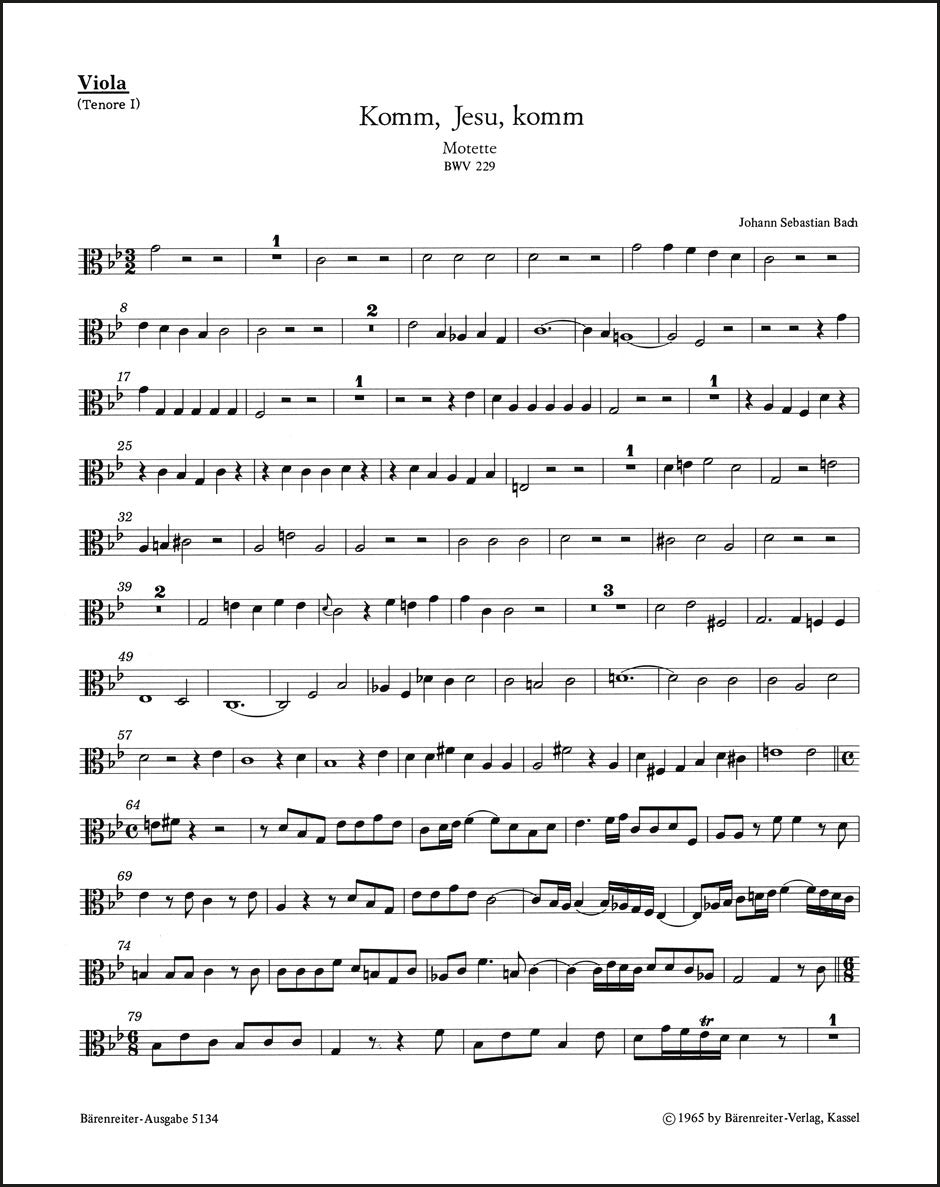 Bach: Komm, Jesu, komm, BWV 229