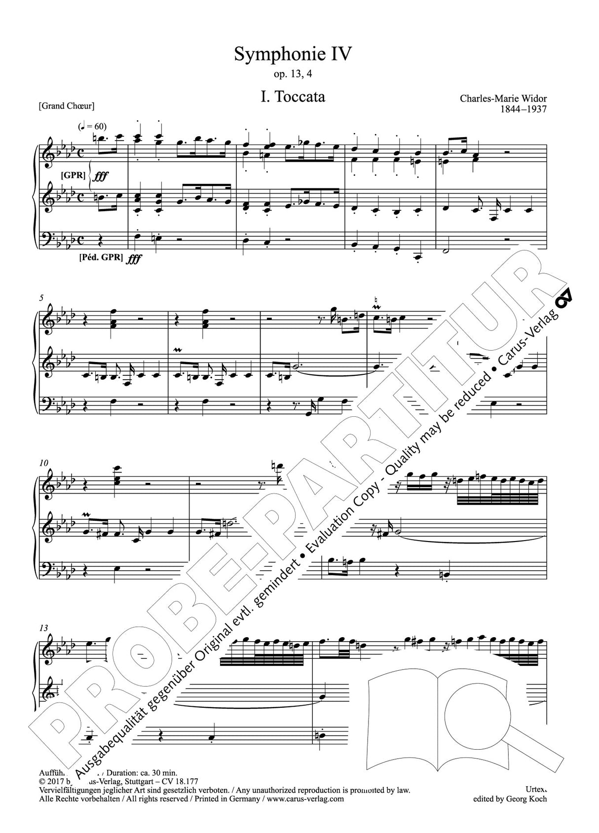 Widor: Symphonie IV, Op. 13, No. 4