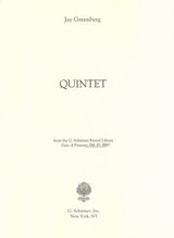 Greenberg: Quintet for Strings