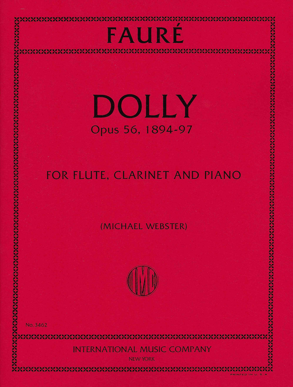 Fauré: Dolly Suite, Op. 56 (arr. for flute, clarinet, & piano)