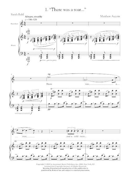 Aucoin: Three Soprano Arias from Eurydice