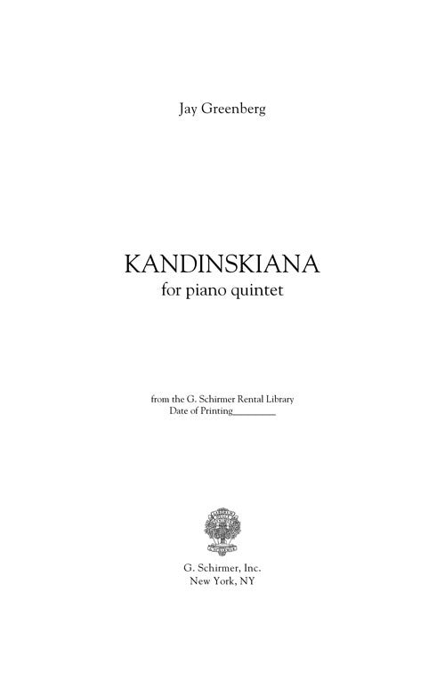 Greenberg: Kandinskiana