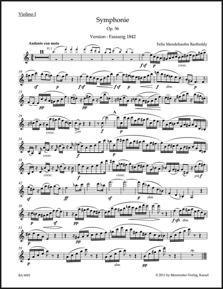 Mendelssohn: Symphony No. 3 in A Minor, MWV N 18, Op. 56