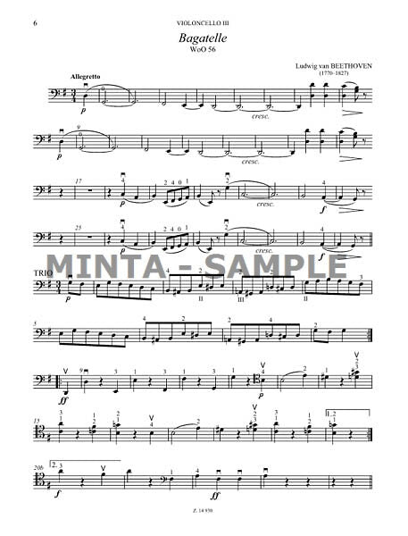 Chamber Music for Cellos - Volume 16 (3 Cellos)