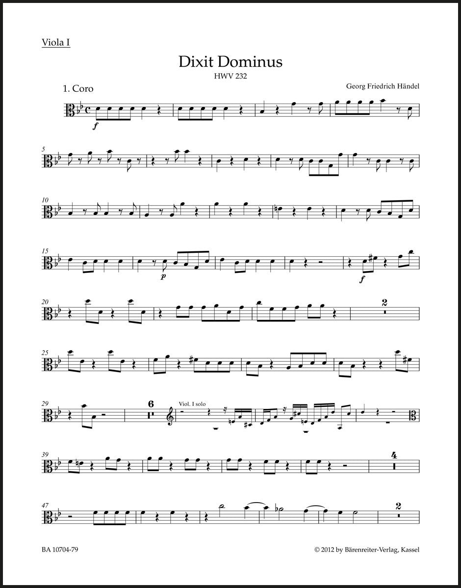 Handel: Dixit Dominus, HWV 232 – Ficks Music