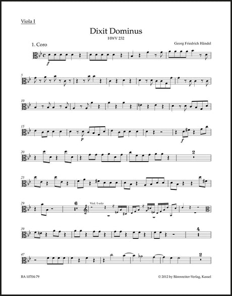 Handel: Dixit Dominus, HWV 232