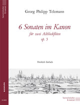 Telemann: 6 Canonical Sonatas, TWV 40:118–123 (arr. for 2 alto recorders)