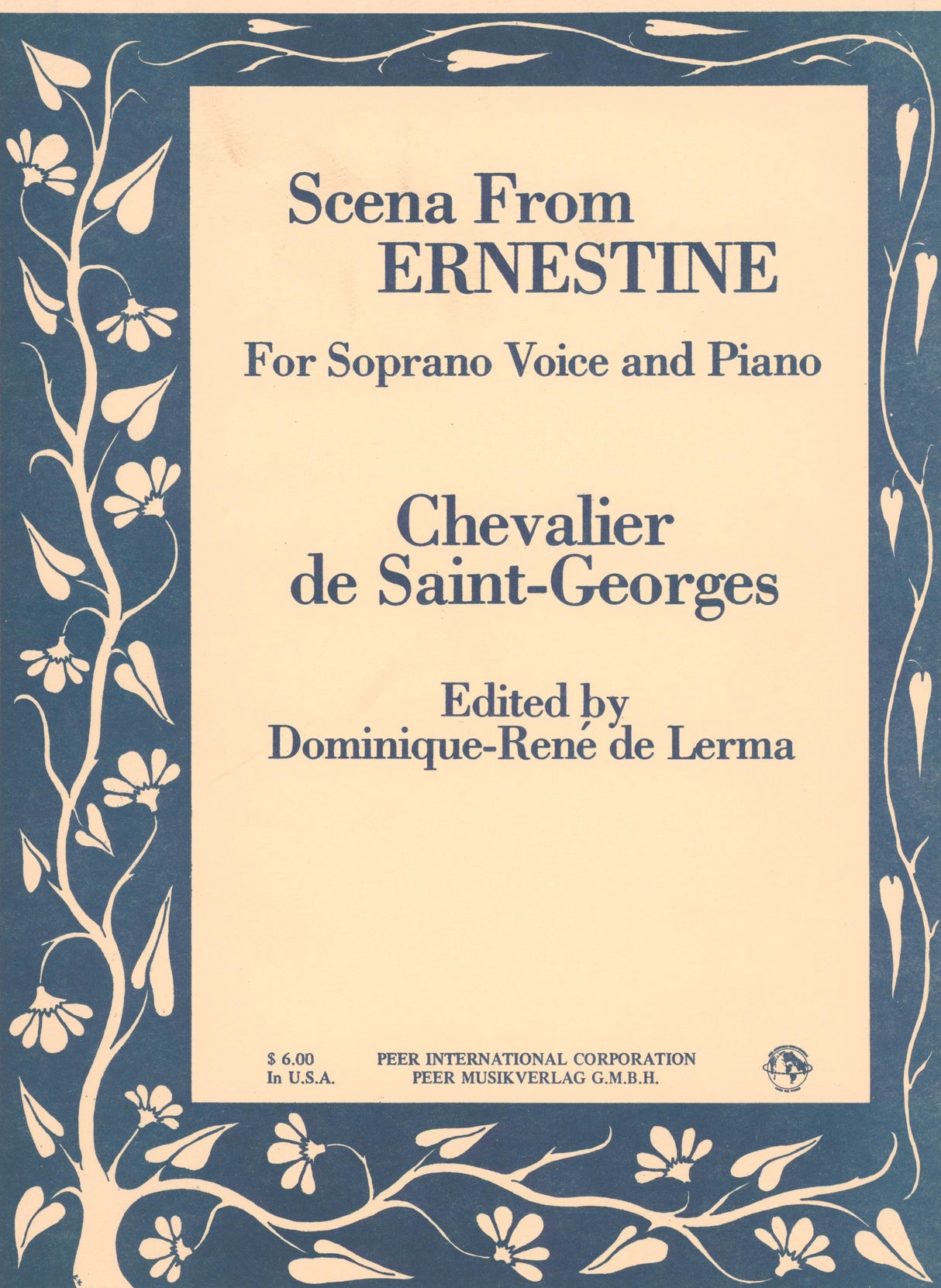 Saint-Georges: Scena from Ernestine