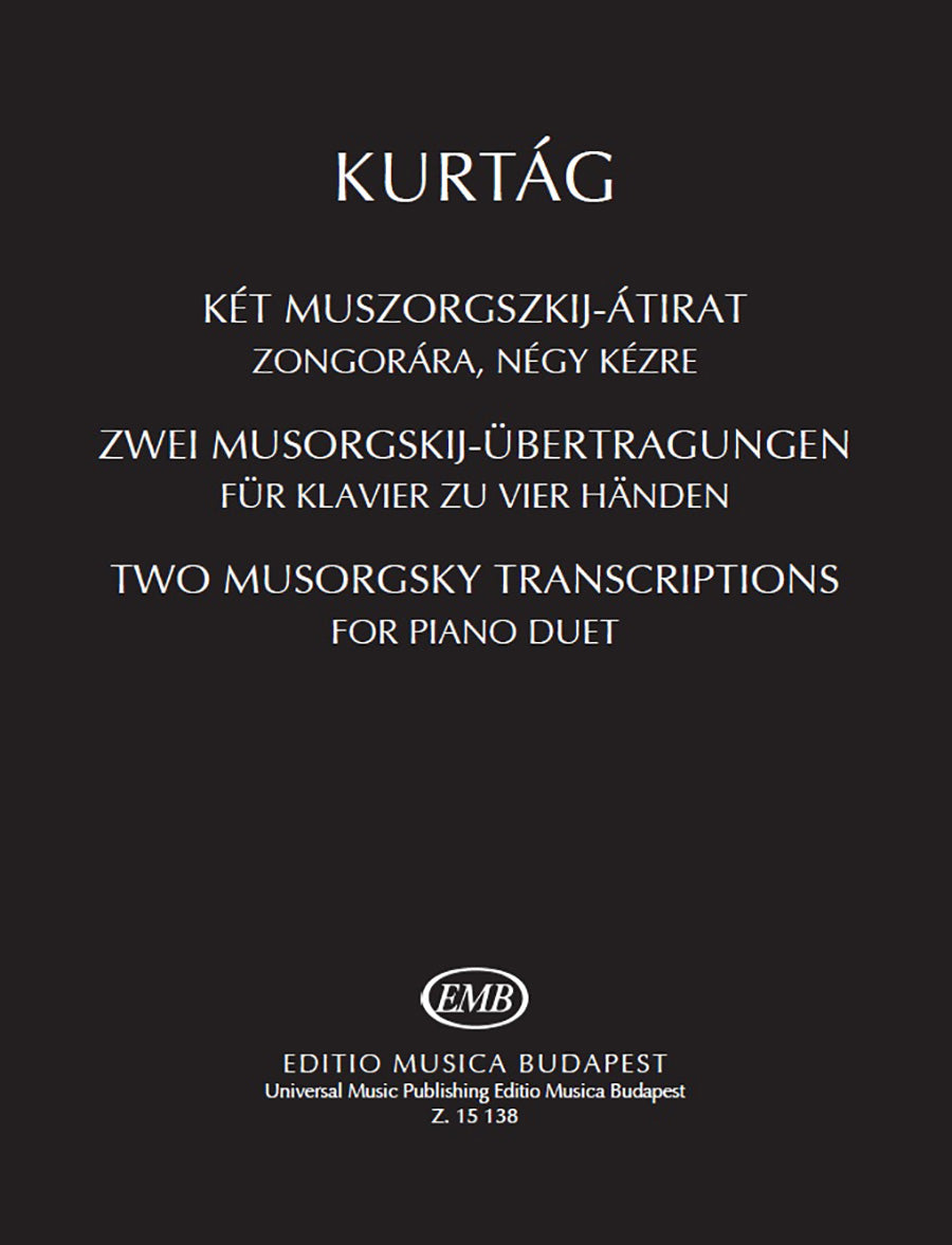 Kurtág: Two Musorgsky Transcriptions (arr. for piano 4-hands)