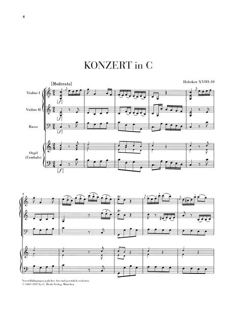 Haydn: Organ (Harpsichord) Concerto, Hob. XVIII:10