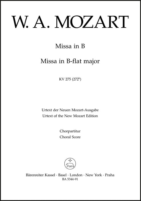 Mozart: Missa brevis in B-flat Major, K. 275 (272b)