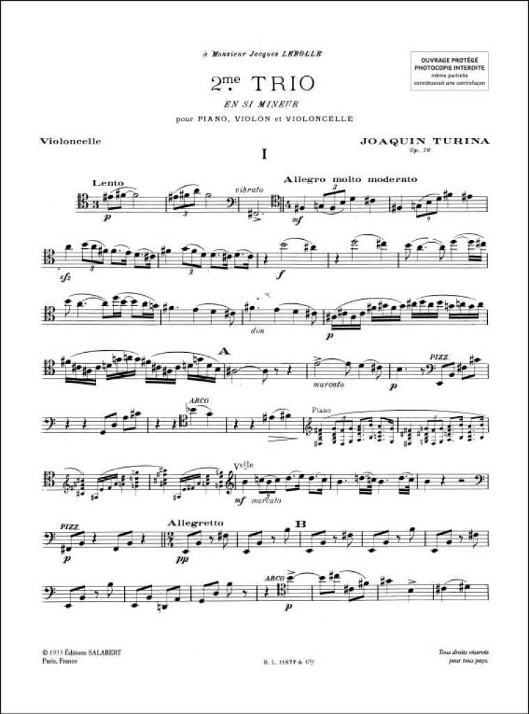 Turina: Piano Trio No. 2, Op. 76 – Ficks Music
