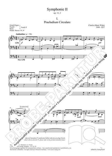 Widor: Symphonie II, Op. 13, No. 2
