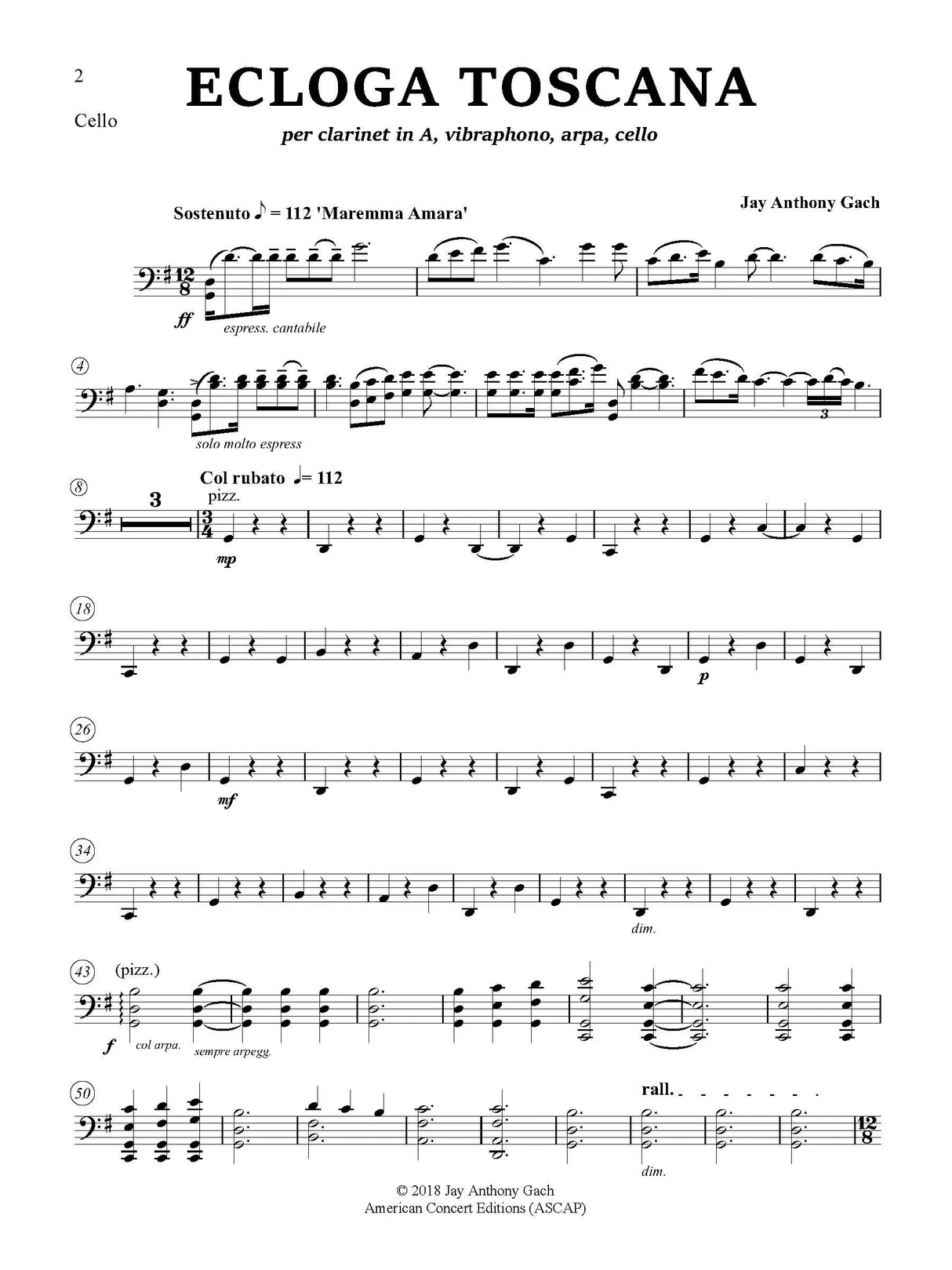 Gach: Ecloga Toscana