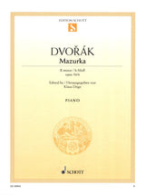 Dvořák: Mazurka in B Minor, Op. 56, No. 6