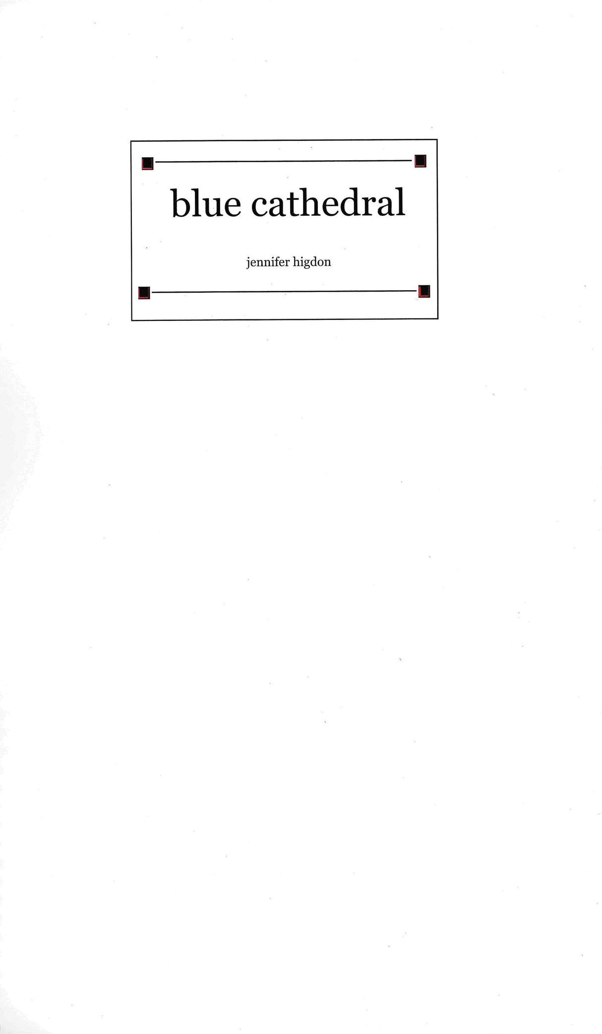 Higdon: Blue Cathedral