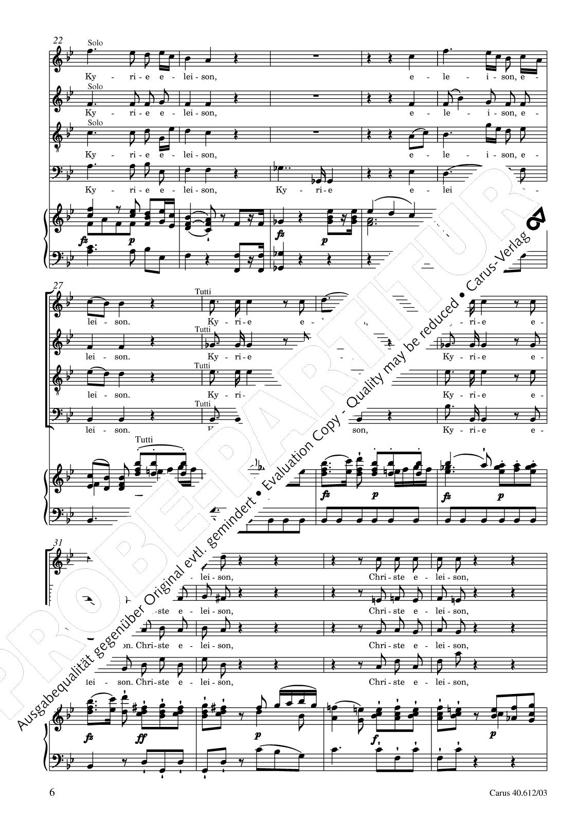 Haydn: Missa in B-flat Major, Hob. XXII:14