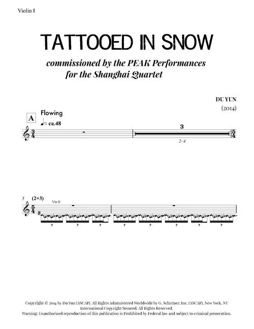 Du Yun: Tattooed in Snow