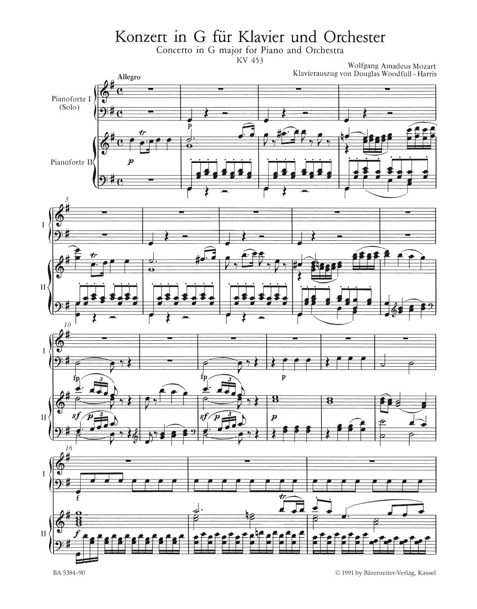 Mozart: Piano Concerto No. 17 in G Major, K. 453 – Ficks Music