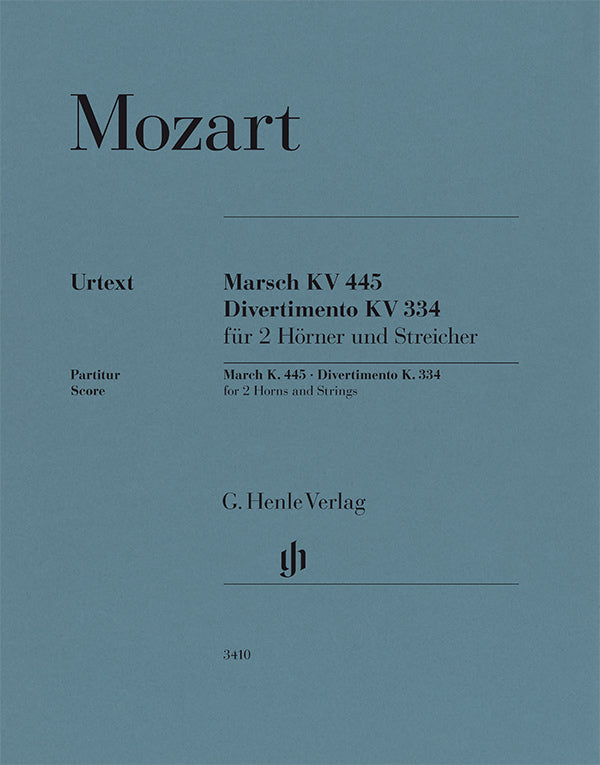 Mozart: March, K. 445 & Divertimento, K. 334