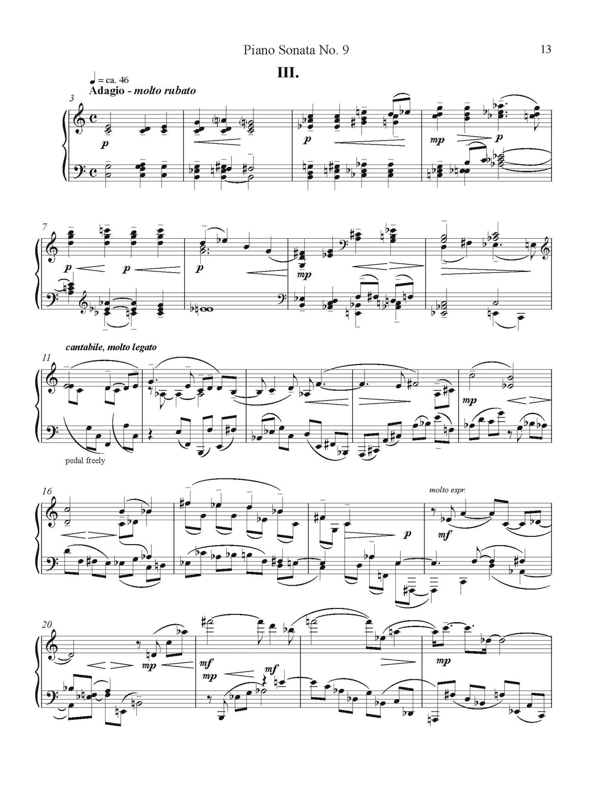 Shawn: Piano Sonata No. 9