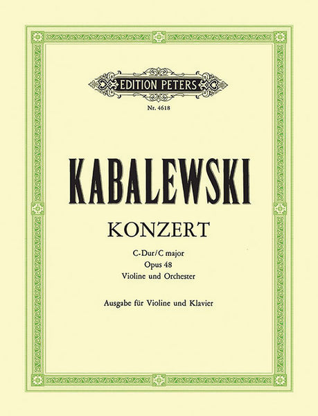 Kabalevsky: Violin Concerto in C Major, Op. 48 – Ficks Music