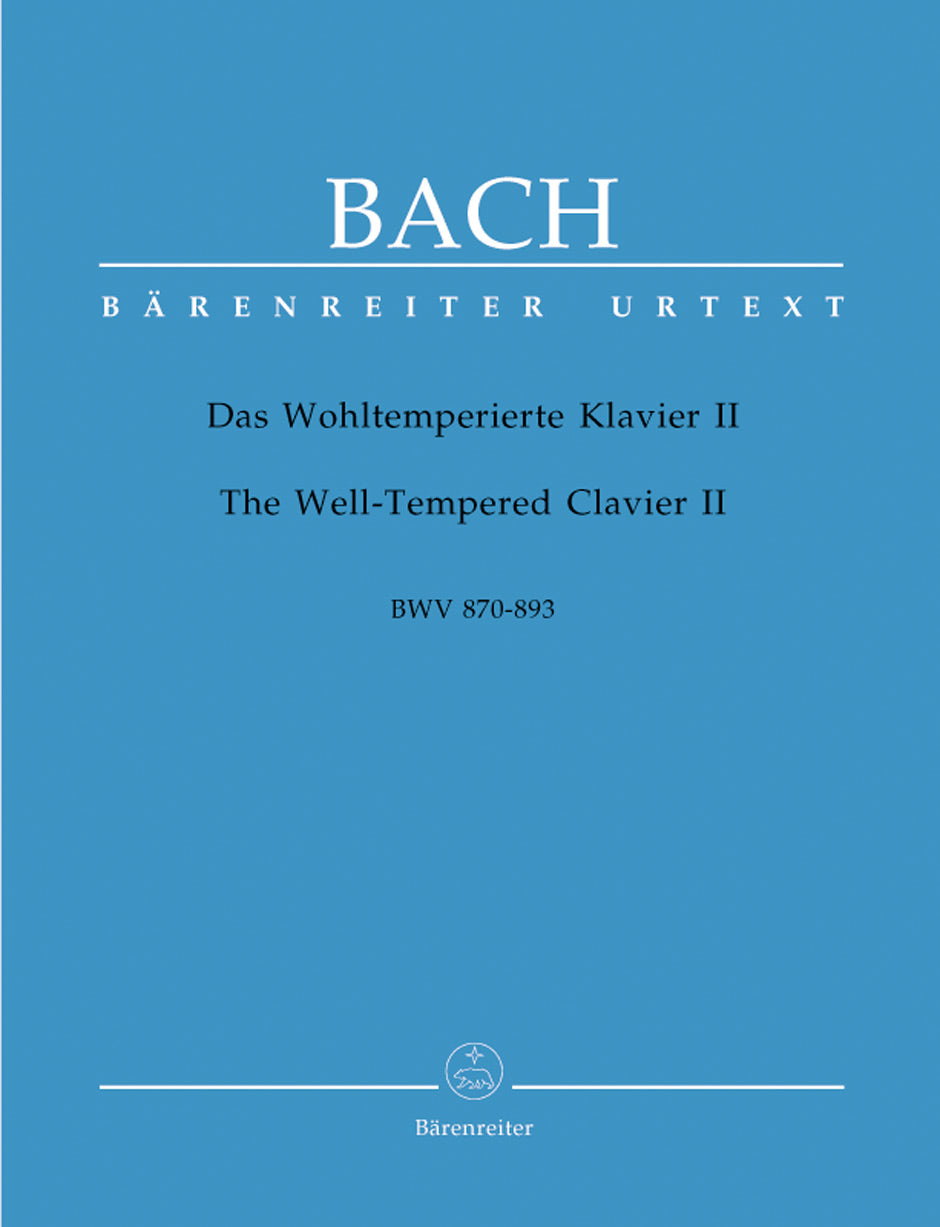 Well Tempered Clavier Book 2(中古品) Bach: The Well-Tempered Clavier - Book 2, BWV 870-893 – Ficks Music