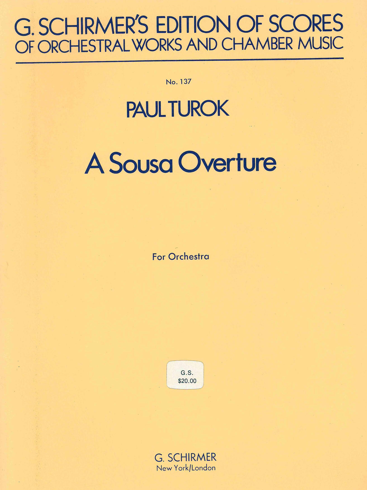 Turok: A Sousa Overture, Op. 43