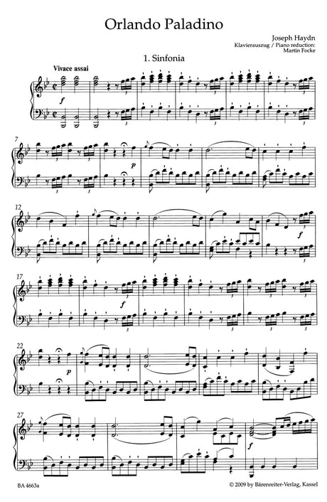 Haydn: Orlando paladino, Hob.XXVIII:11