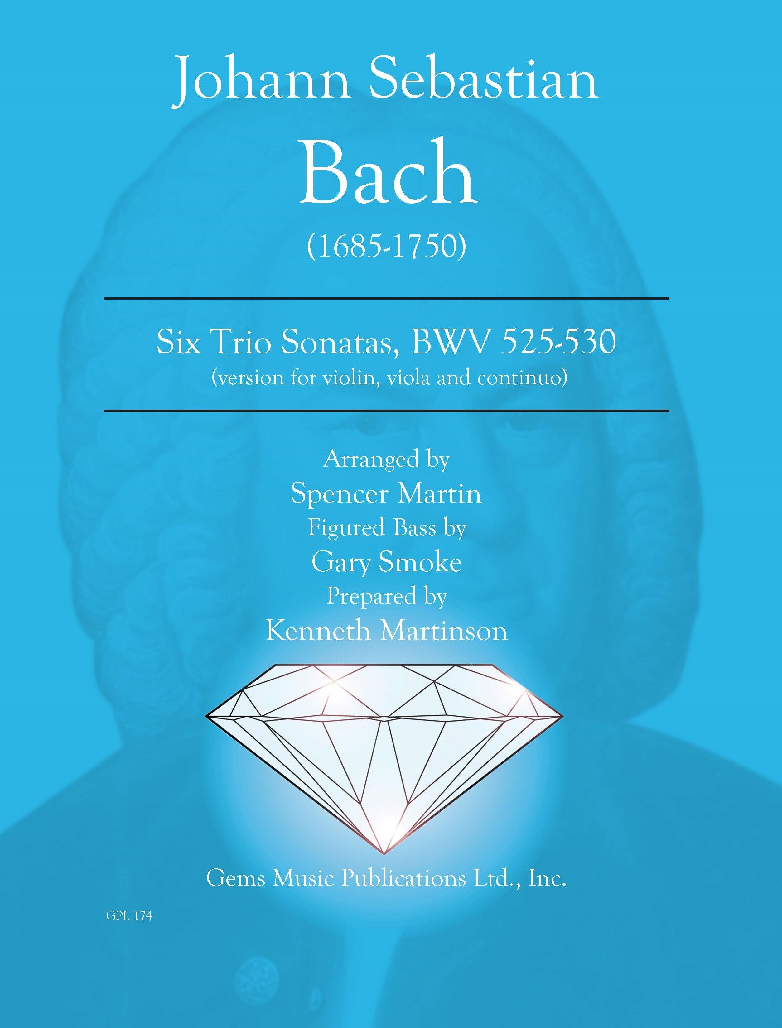 アート・デザイン・音楽 BACH Six Sonata  BWV 525 - 530 Bach: 6 Trio Sonatas, BWV 525-530 (arr. for violin, viola and