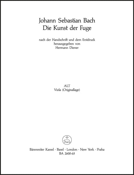 Bach: The Art of Fugue, BWV 1080 - string quartet version