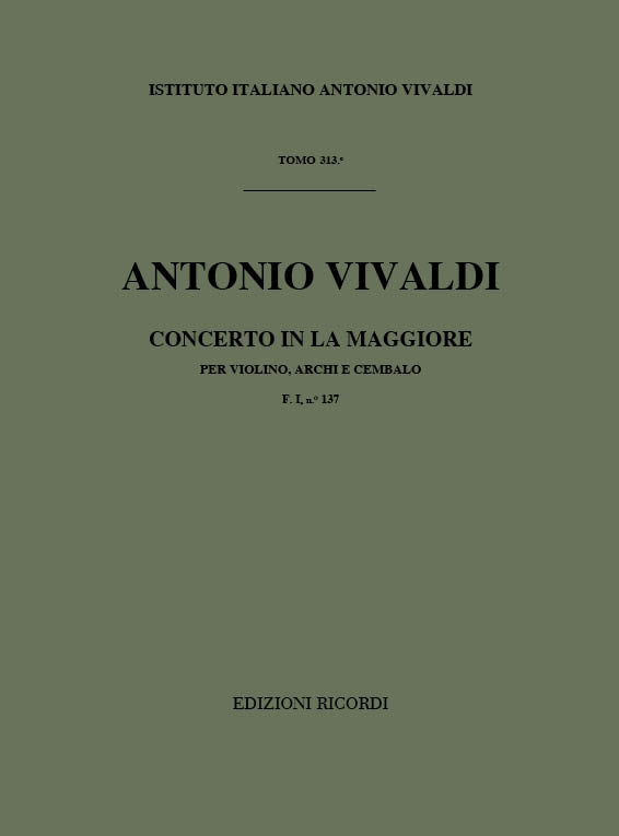 Vivaldi: Violin Concerto in A Major, RV 353