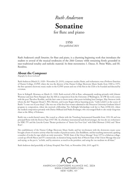 R. Anderson: Sonatine
