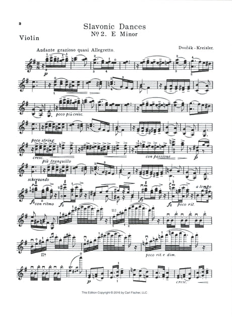 Dvořák: Slavonic Dance in E Minor, Op. 46, No. 2 (arr. for violin & piano)