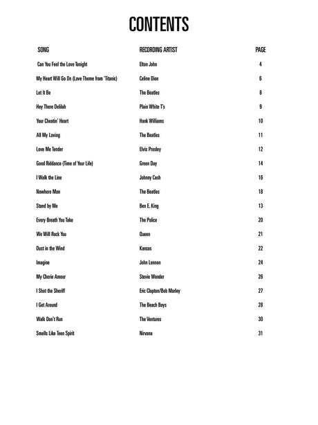 Hal Leonard Guitar Method: Easy Pop Melodies