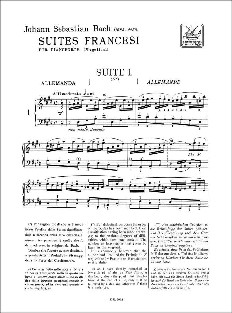 その他 Bach: French SuitesNo. 2,4,6 & Capricci Bach: French Suites, BWV 812-817 – Ficks Music