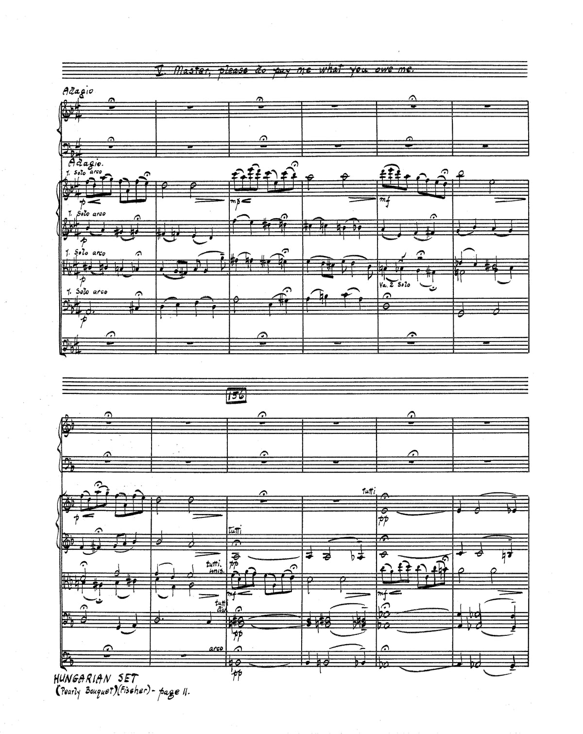I. Fischer: Hungarian Set (The Pearly Bouquet)