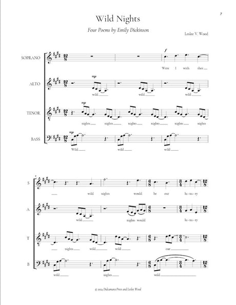 L.V. Wood: 4 Poems by Emily Dickinson