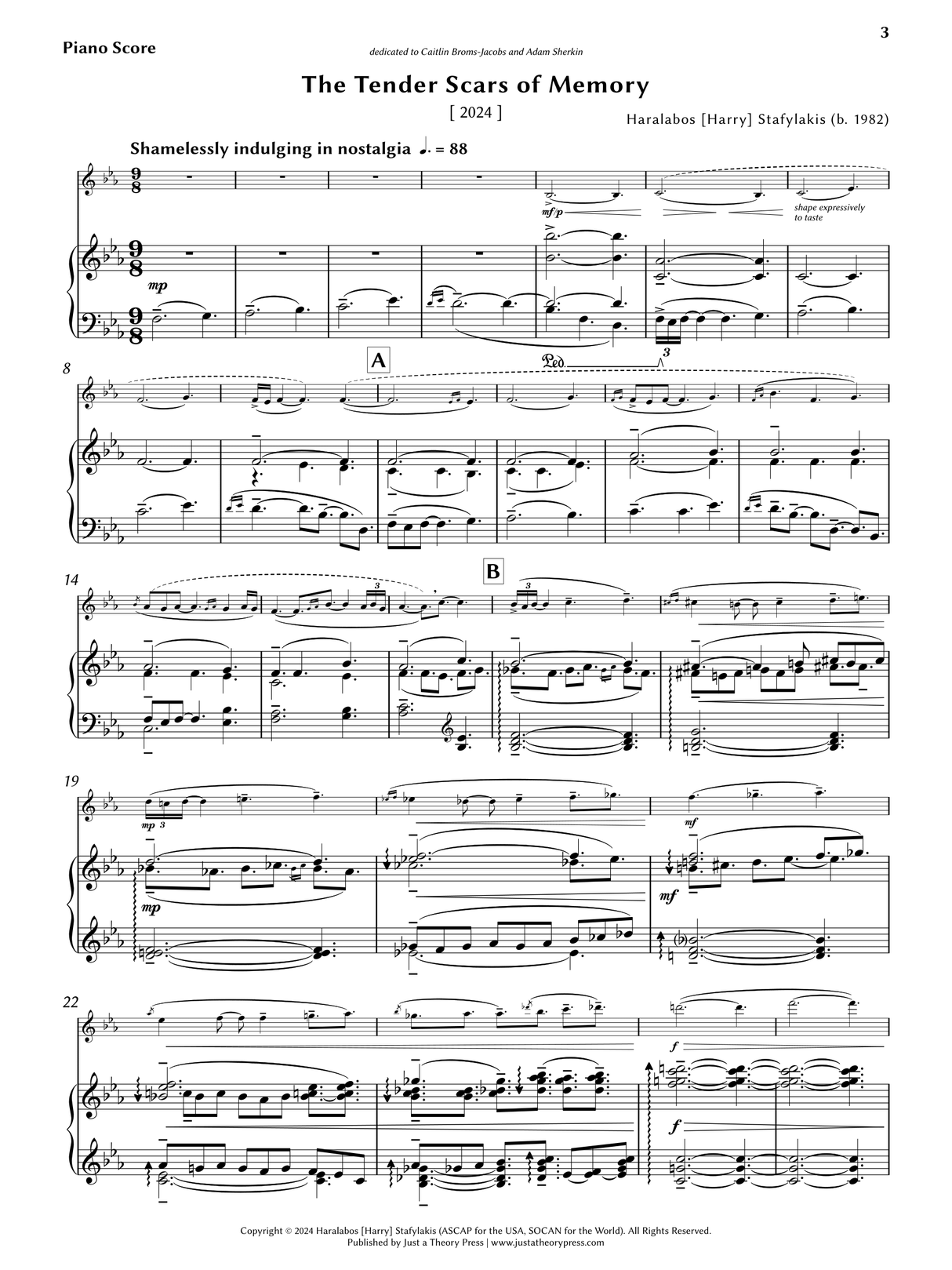 Stafylakis: The Tender Scars of Memory