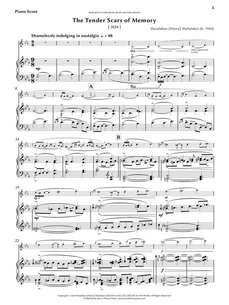 Stafylakis: The Tender Scars of Memory