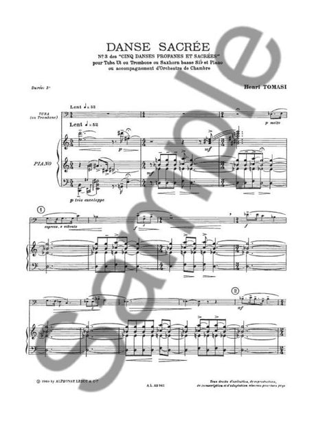 Tomasi: Danse sacrée