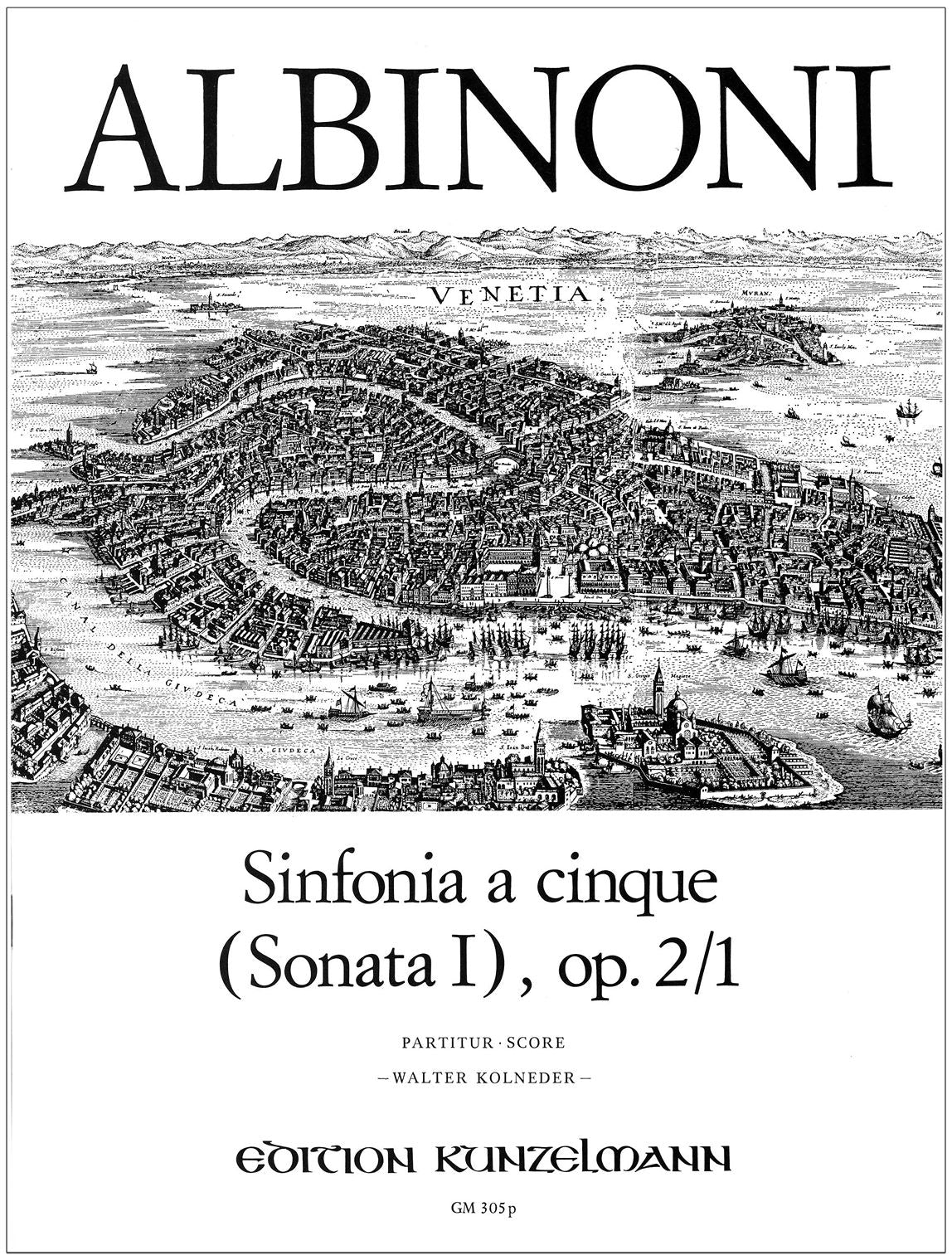 Albinoni: Sinfonia a cinque (Sonata I), Op. 2, No. 1