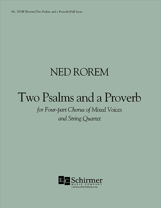 Rorem: Behold, how good and pleasant it is
