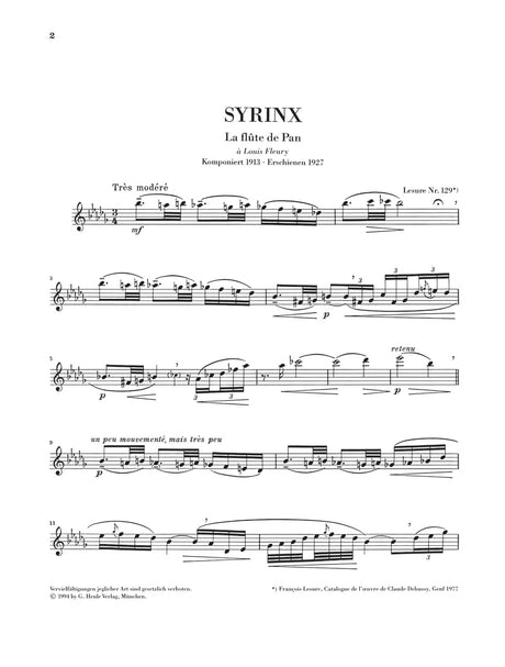 Debussy: Syrinx