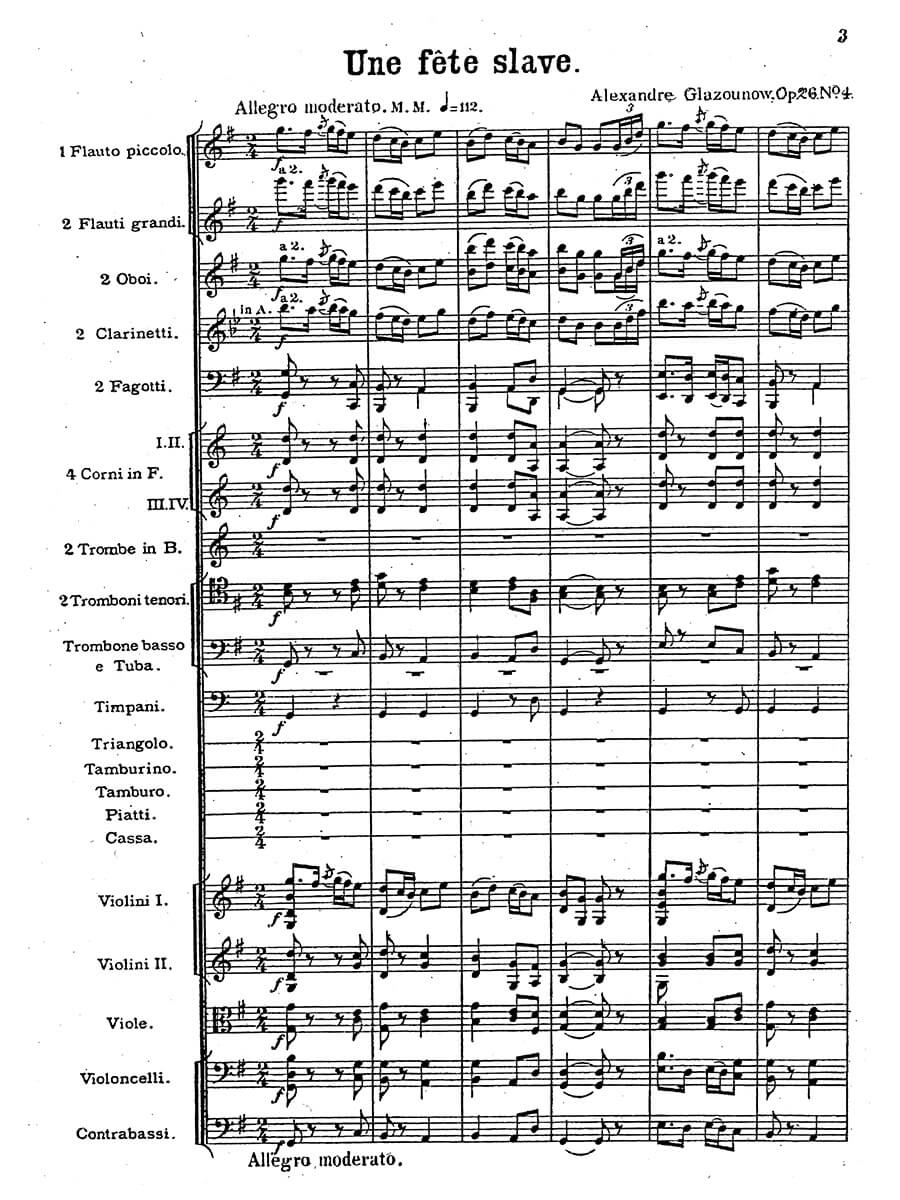 Glazunov: Un Fête Slave, Op. 26a