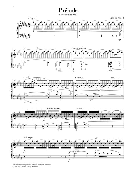 Rachmaninoff: Prélude in G-sharp Minor, Op. 32, No. 12