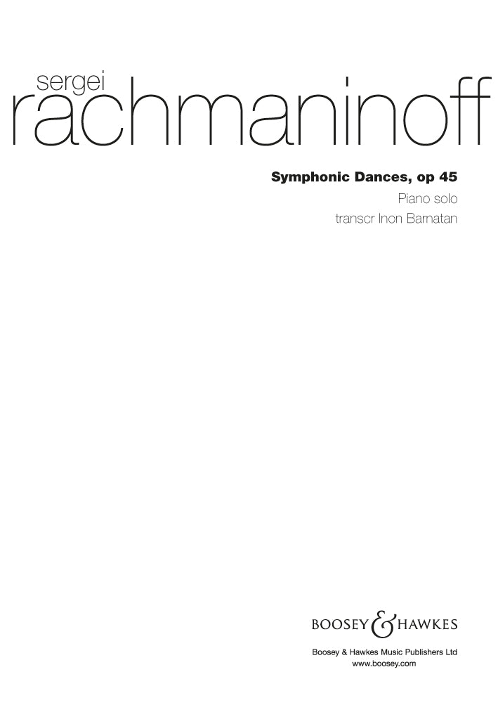 Rachmaninoff: Symphonic Dances, Op. 45